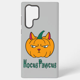 Hocus pawcus Halloween pumpkin ginger cat magic Samsung Galaxy Case