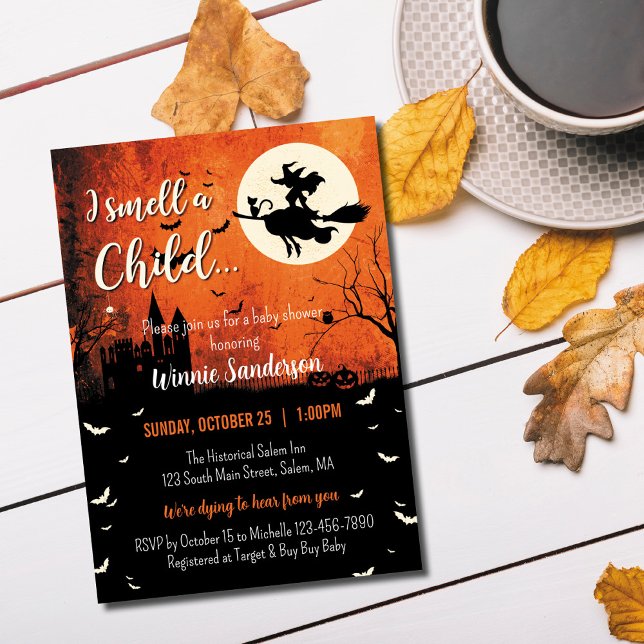 Hocus Pocus Baby Shower Invitation (Creator Uploaded)