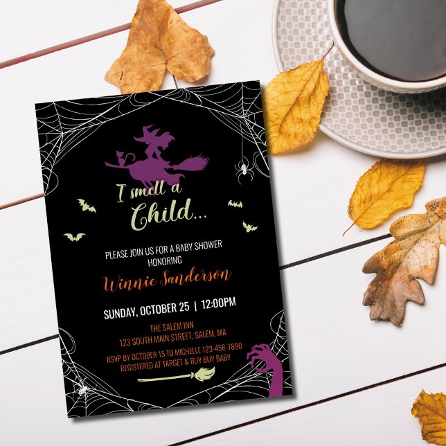 Hocus Pocus Baby Shower Invitation (Creator Uploaded)