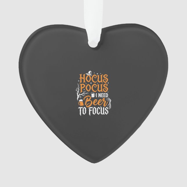 Hocus Pocus Beer Halloween Design_1 Ornament (Front)