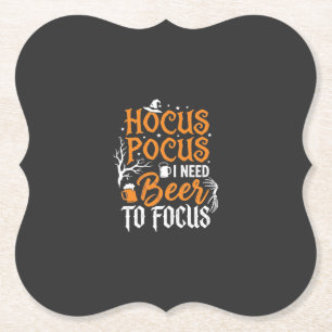 Hocus Pocus Beer Halloween Design_1 Paper Coaster