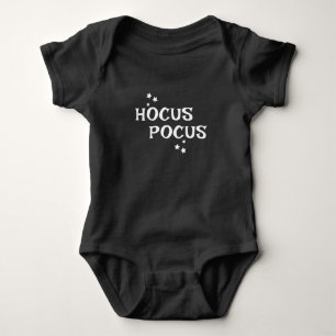 Hocus Pocus Black and White Halloween Baby Bodysuit