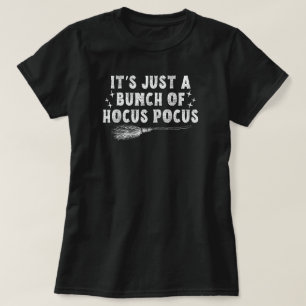 Hocus Pocus Black and White Halloween Quote T-Shirt