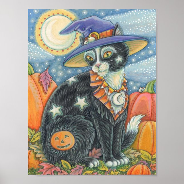 HOCUS POCUS BLACK CAT, MOUSE HALLOWEEN POSTER (Front)