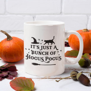 Hocus Pocus Black Halloween Quote Coffee Mug