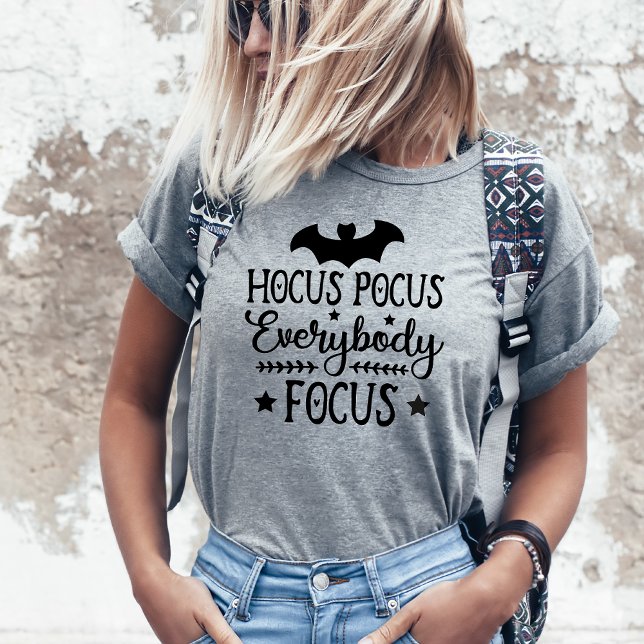 Hocus Pocus Everybody Focus Teacher Halloween T-Shirt (Hocus Pocus Everybody Focus Teacher Classroom Halloween Shirt)