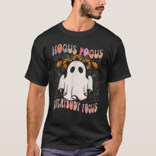 Hocus Pocus Everybody Focus Teacher Spooky Pumpkin T-Shirt
