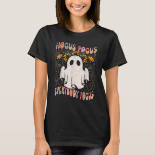 Hocus Pocus Everybody Focus Teacher Spooky Pumpkin T-Shirt