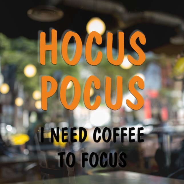 Hocus Pocus Funny Halloween Quote | Orange  (Creator Uploaded)