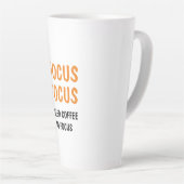 Hocus Pocus Funny Halloween Quote | Orange  Latte Mug (Right Angle)
