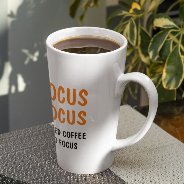 Hocus Pocus Funny Halloween Quote | Orange  Latte Mug