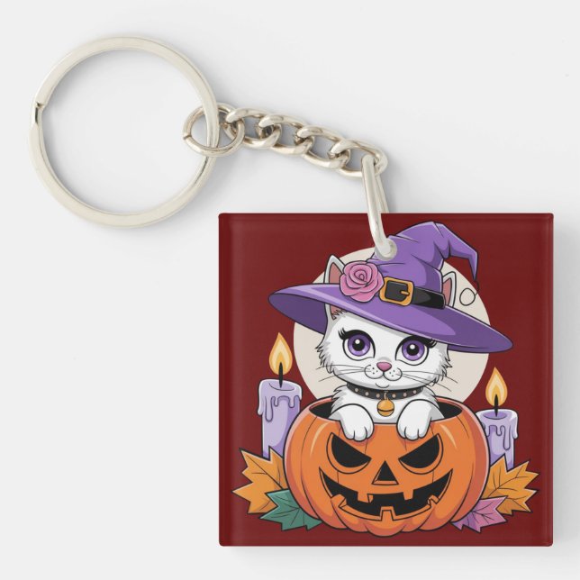 Hocus Pocus Furball Key Ring (Front)
