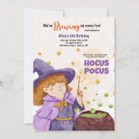 Hocus Pocus Halloween Birthday Invitation
