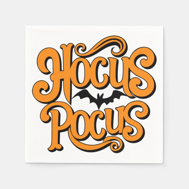 Hocus Pocus Halloween Napkin (Front)