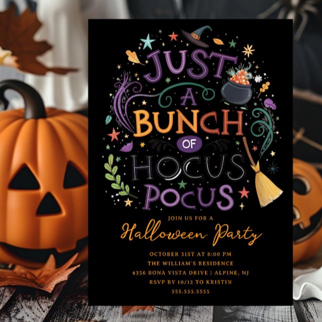 Hocus Pocus Halloween Party Invitation (Creator Uploaded)