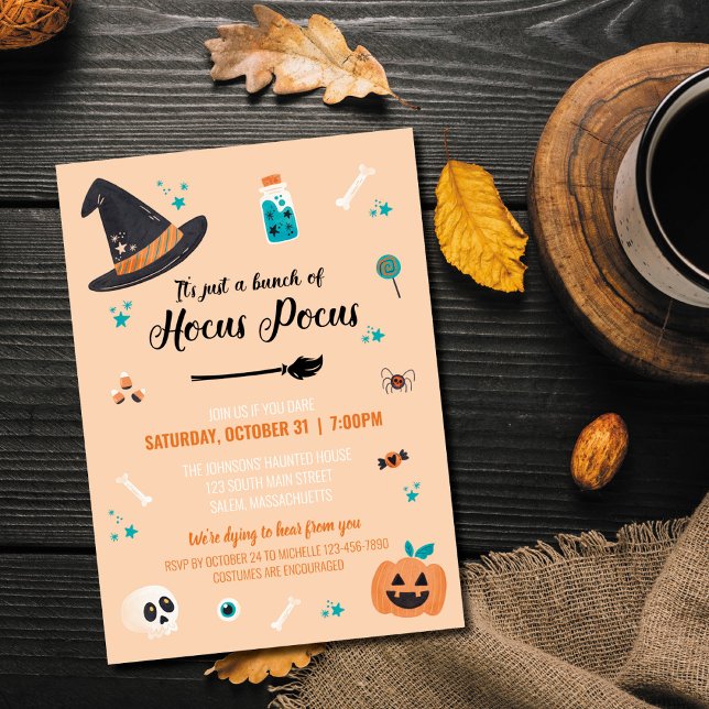 Hocus Pocus Halloween Party Invitation (Creator Uploaded)