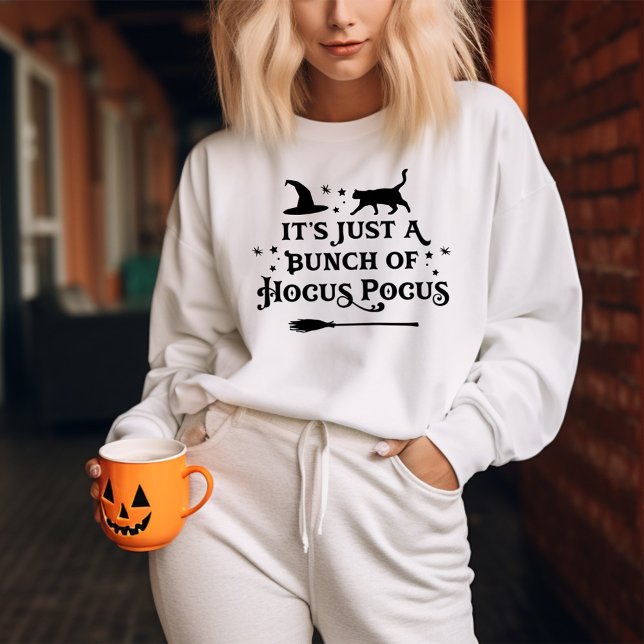 Hocus Pocus Halloween Quote Women's Grey Sweatshirt (Creator Uploaded)