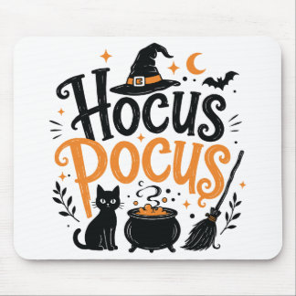 Hocus Pocus Halloween Witch Mouse Pad