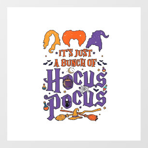 Hocus Pocus Halloween Witches Cauldron Broom Cat M