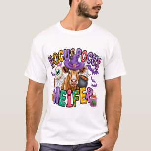 Hocus Pocus Heifer Halloween Cow T-Shirt