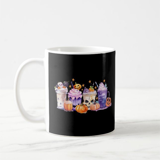 Hocus Pocus I need Coffee To Focus Funny Halloween Mug (Left)