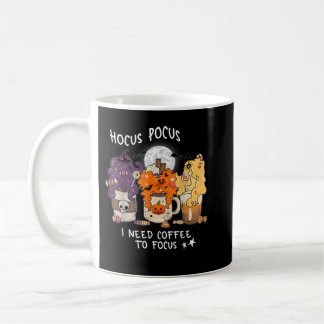 Hocus Pocus I Need Coffee to Focus Halloween Teach Mug