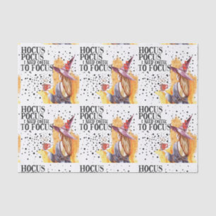 Hocus Pocus I Need Coffee To Focus Tissue Paper