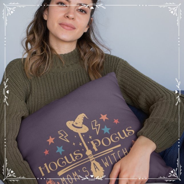 Hocus Pocus Mum's a Witch Cushion (Hocus Pocus, Mom's a Witch Cover from The Beekeeper Store)