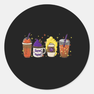 Hocus Pocus Pumpkin Spice Latte Coffee Love Fall S Classic Round Sticker