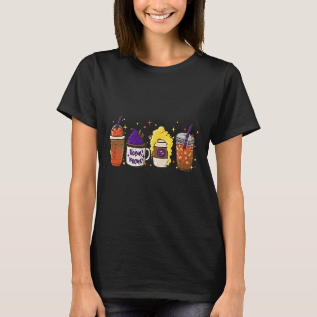 Hocus Pocus Pumpkin Spice Latte Coffee Love Fall S T-Shirt (Front)