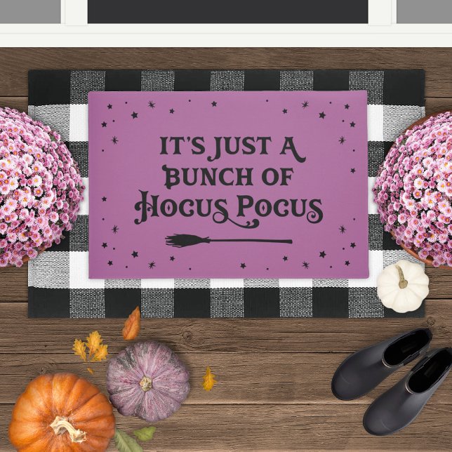 Hocus Pocus Purple Halloween Quote Doormat (Creator Uploaded)