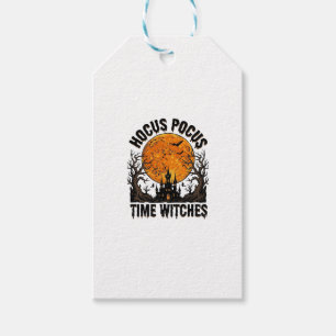 Hocus Pocus Time Witches Vintage Halloween Shirt D Gift Tags