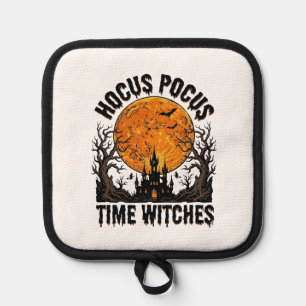 Hocus Pocus Time Witches Vintage Halloween Shirt D Pot Holder