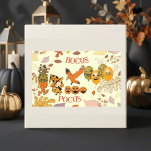 Hocus Pocus Wandering Witch Raven Balloon Jack Rectangular Sticker