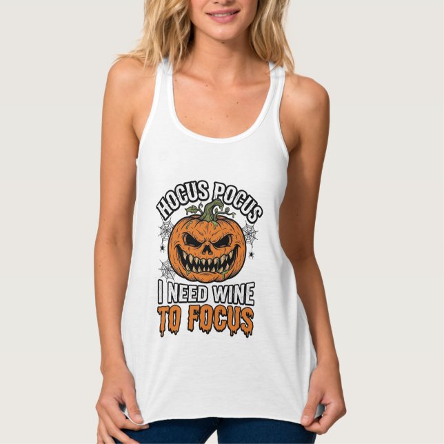 Hocus Pocus Wine Pumpkin Halloween Shirt Design_1 (Front)