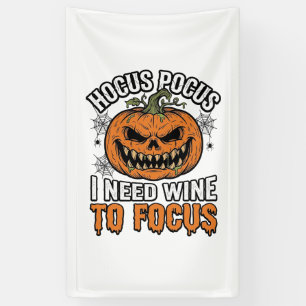 Hocus Pocus Wine Pumpkin Halloween Shirt Design_1 Banner
