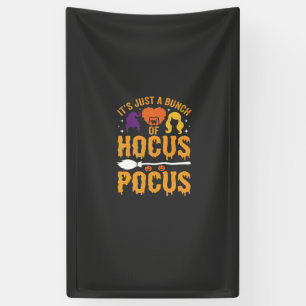 Hocus Pocus Witch Halloween Vector Design Banner
