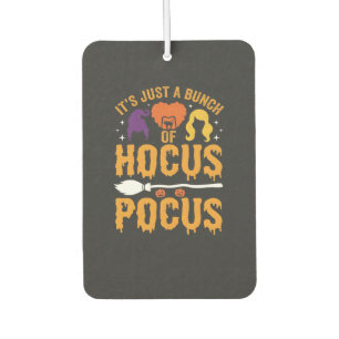 Hocus Pocus Witch Halloween Vector Design Car Air Freshener