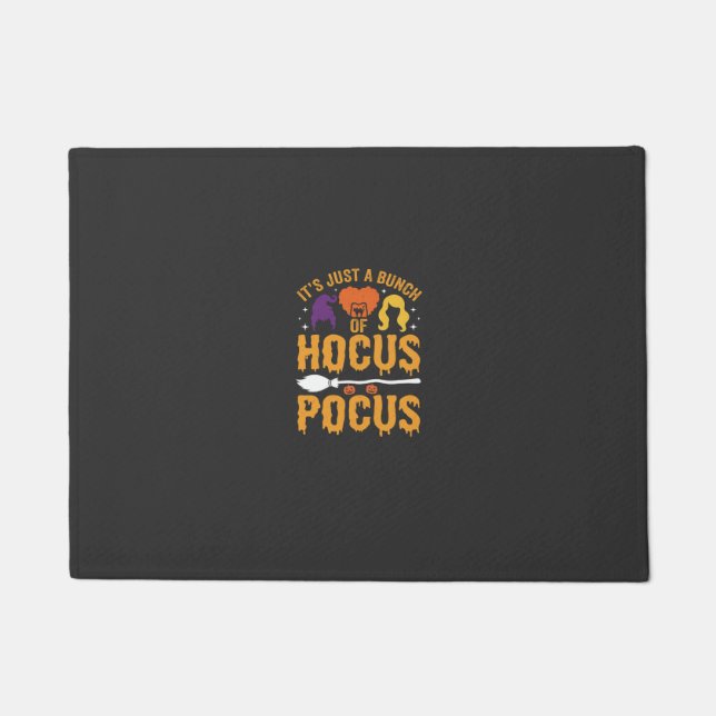 Hocus Pocus Witch Halloween Vector Design Doormat (Front)