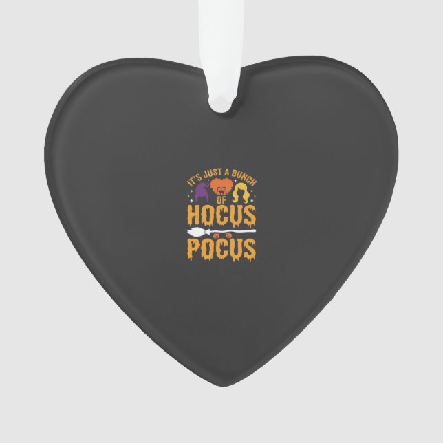 Hocus Pocus Witch Halloween Vector Design Ornament (Front)