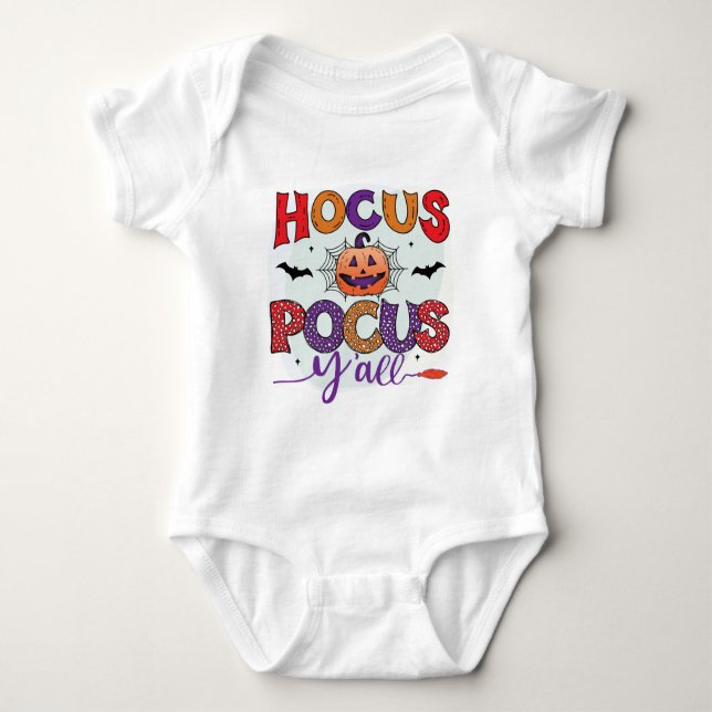 Hocus Pocus Y'All Baby Bodysuit (Front)