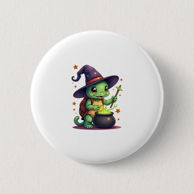 Hocus Shellcus Turtle 6 Cm Round Badge (Front)
