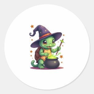 Hocus Shellcus Turtle Classic Round Sticker