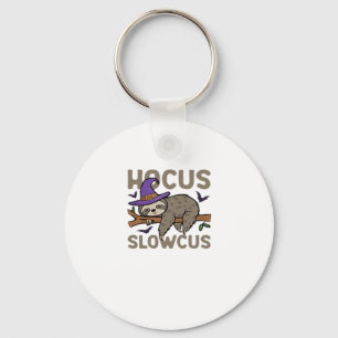 Hocus Slowcus Funny Halloween Sloth Classic T-Shir Key Ring