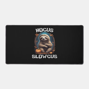 Hocus Slowcus Sloth lovers Halloween costume tee E Desk Mat