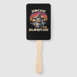 Hocus Slowcus Sloth lovers Halloween costume tee E Hand Fan