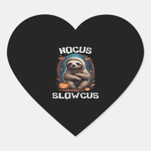 Hocus Slowcus Sloth lovers Halloween costume tee E Heart Sticker