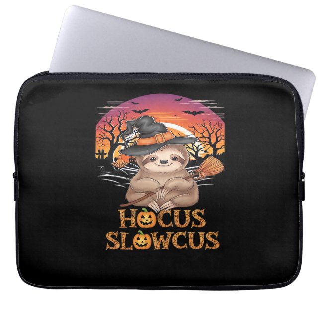 Hocus Slowcus Sloth lovers Halloween costume tee E Laptop Sleeve (Front)