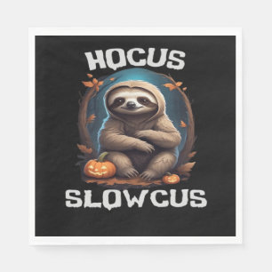 Hocus Slowcus Sloth lovers Halloween costume tee E Napkin