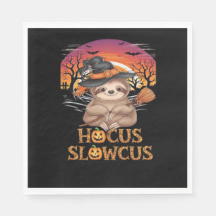 Hocus Slowcus Sloth lovers Halloween costume tee E Napkin